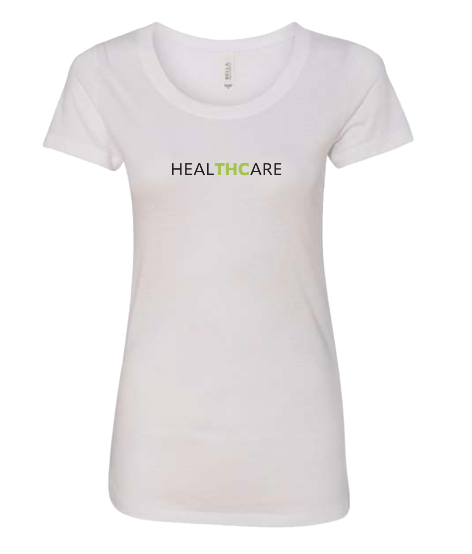 Womans Tee. White. HealTHCare