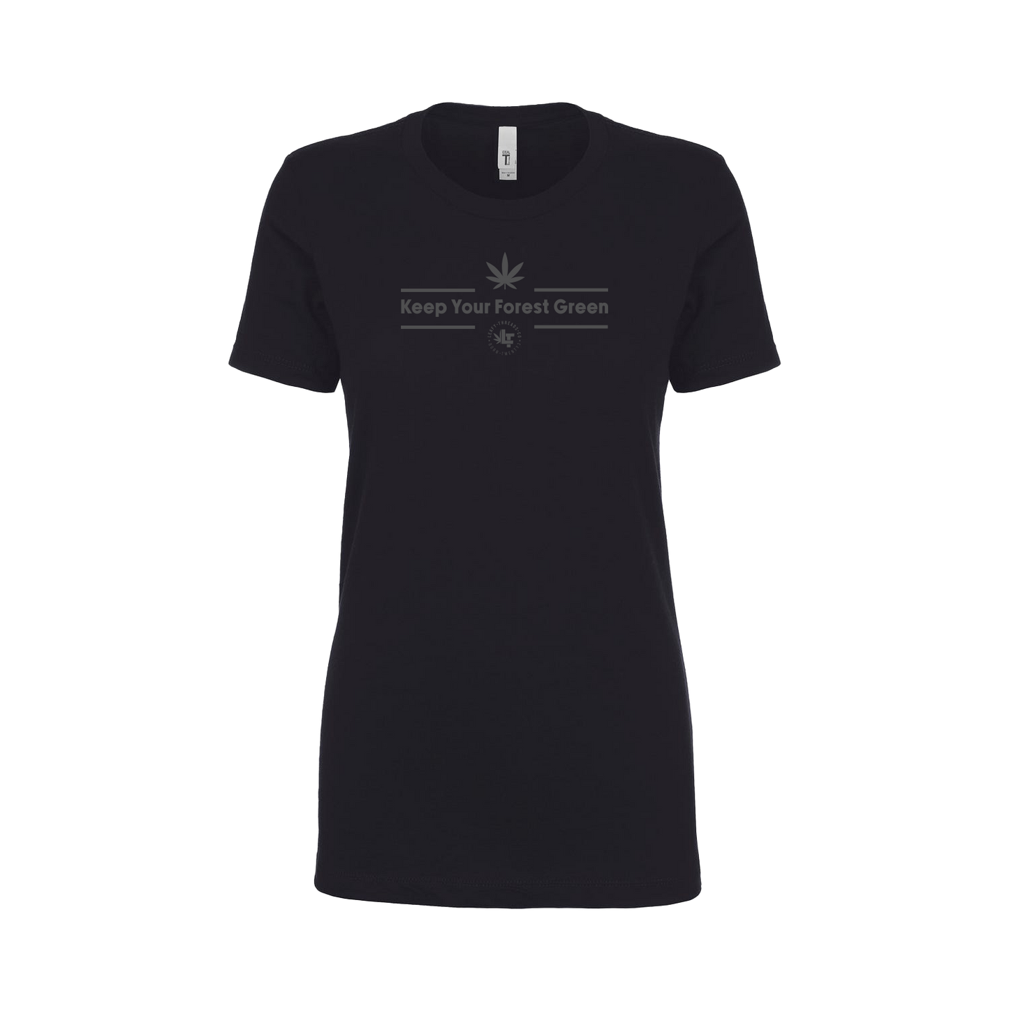 Womans Tee. KYFG Black.
