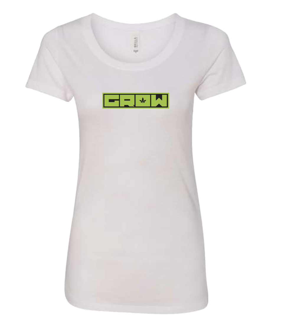 Womans Tee. White. Grow