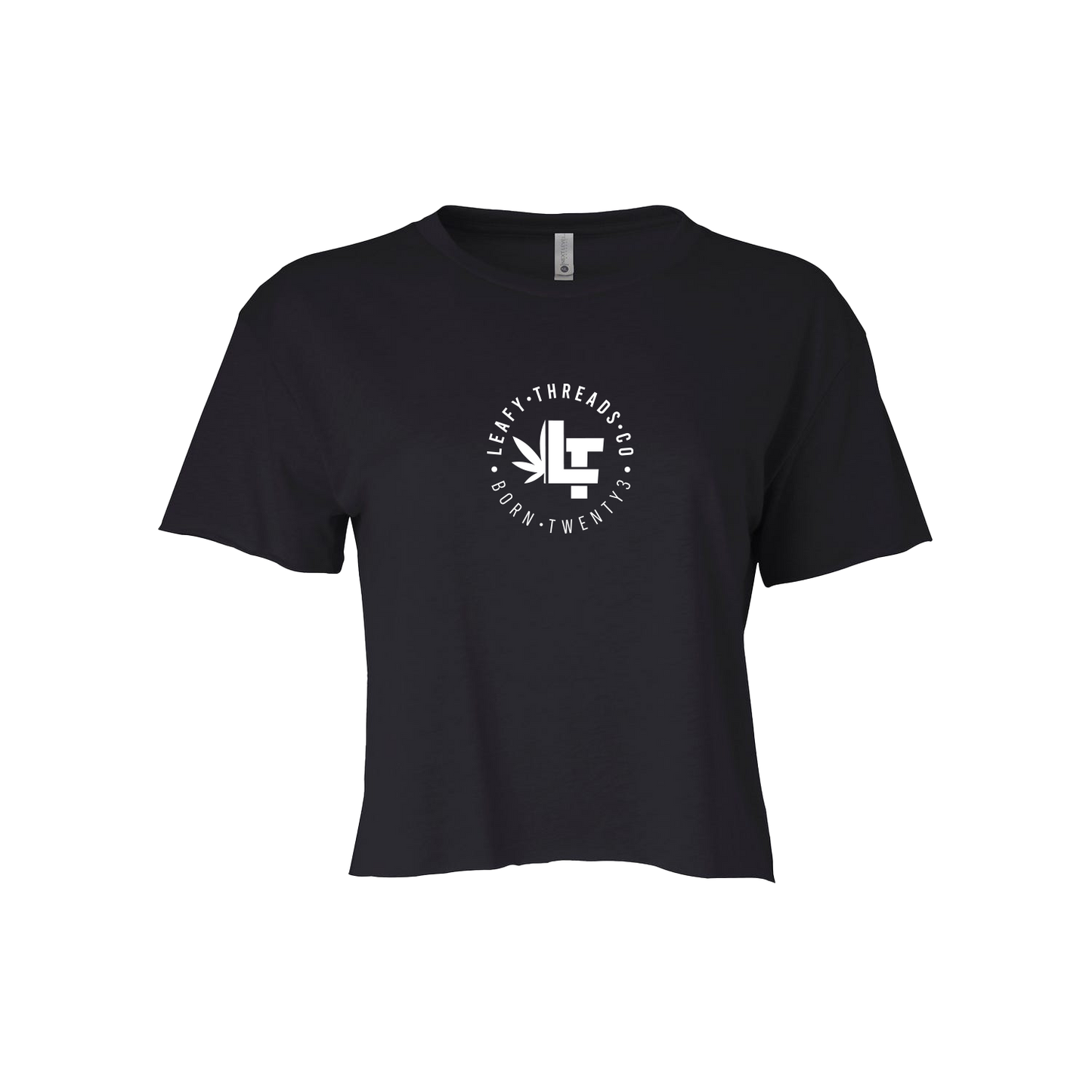 Womans Crop Tee. Circle LT