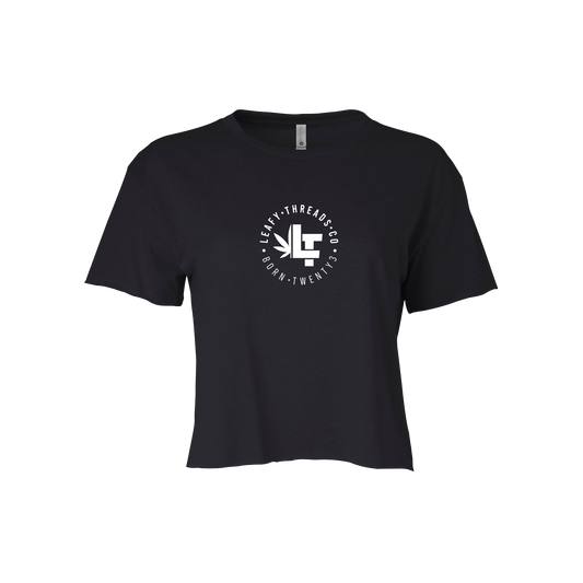 Womans Crop Tee. Circle LT