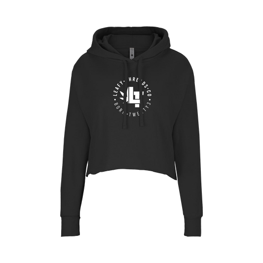 Womans Crop Hoodie,Circle LT
