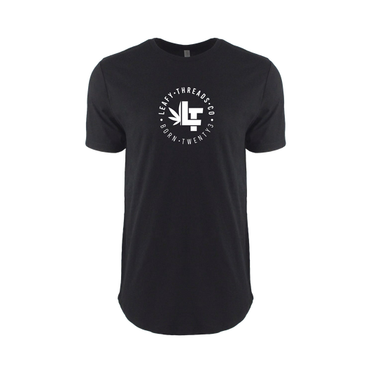 Mens Elongated Tee. Circle LT